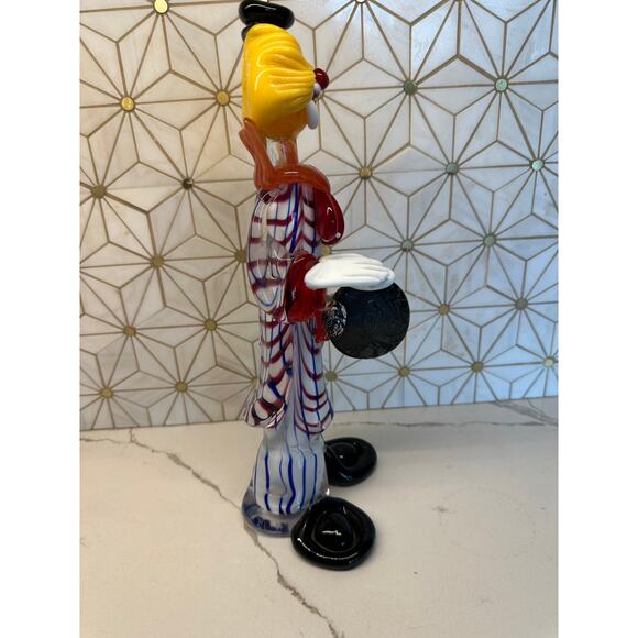 Murano‎ Hand-Blown Art Glass Clown - Picture 3 of 6